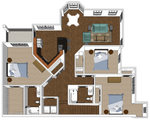 Cadence - 3 Bedroom and 2 Bath Apartment in Harrisonburg